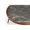 Jual Furnishings Siena Coffee Table Walnut & Black Marble Jf328