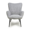 Hawksmoor Bordeaux Textured Chenille Effect Grey Armchair