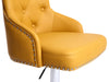 Hawksmoor Yellow Leather Match Luxury Bar Stool