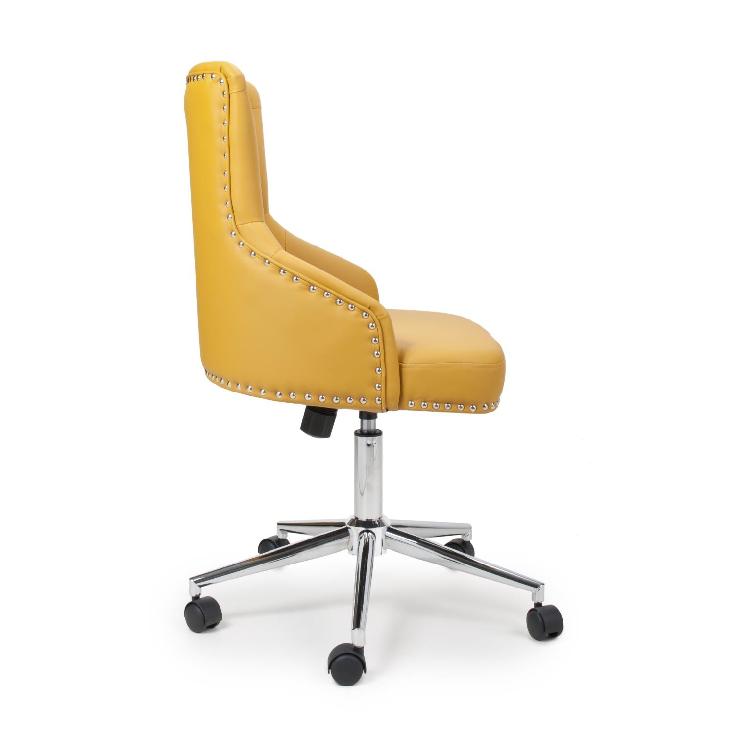 Hawksmoor Rocco Leather Match Yellow Office Chair