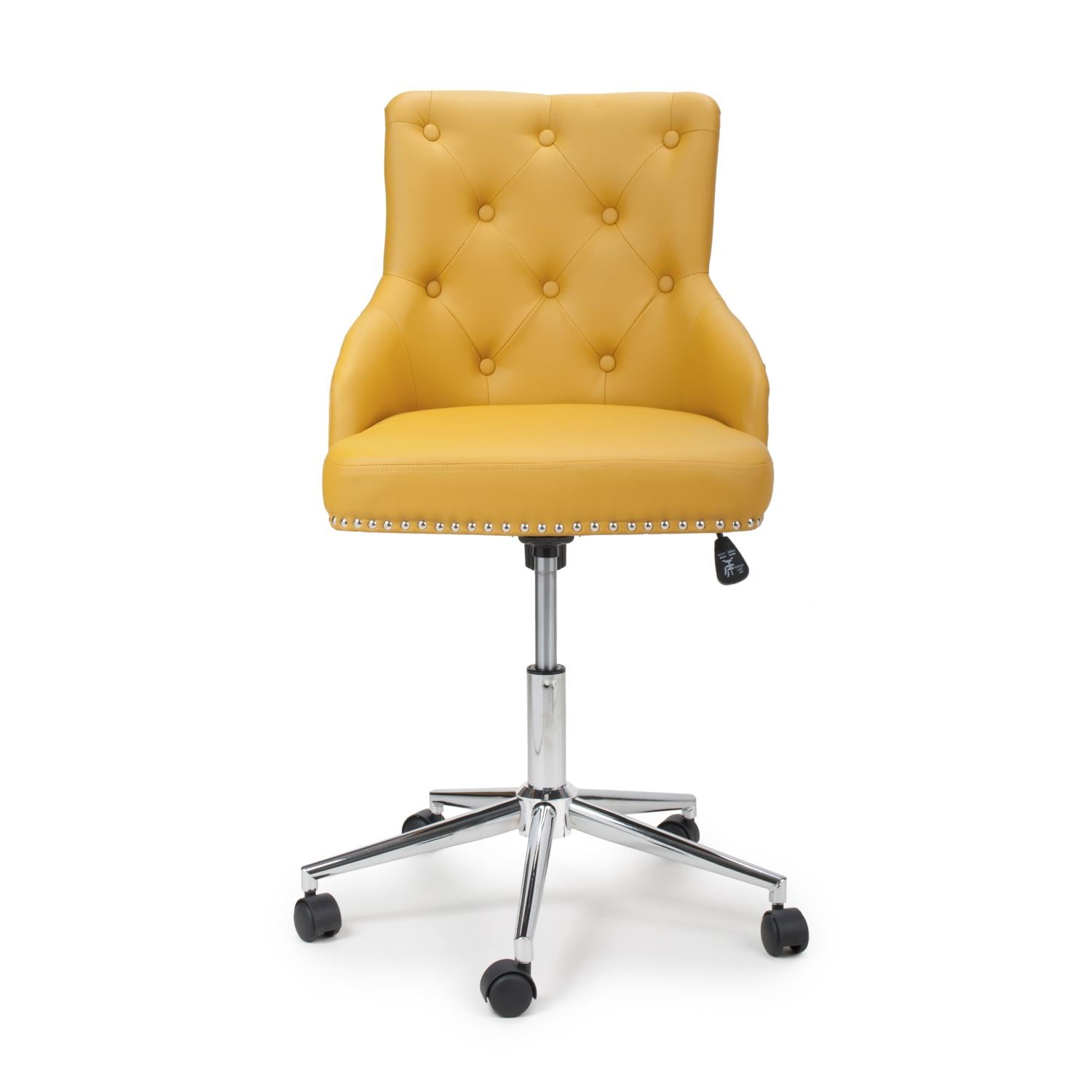 Hawksmoor Rocco Leather Match Yellow Office Chair