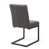 Hawksmoor Archer Cantilever Leather Effect Grey Dining Chair (Pair)