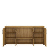 Axton Bronxwood Cortina 4 Door Wide Glazed Sideboard in Grandson Oak