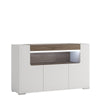 Axton Bronxdale 3 Door Sideboard With Open Shelving (inc. Plexi Lighting)