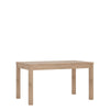 Axton Eastchester Extending Dining Table in Oak + 6 Milan High Back Chair White