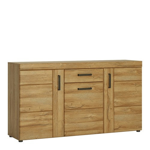 Axton Bronxwood 3 Door 1 Drawer Sideboard in Grandson Oak