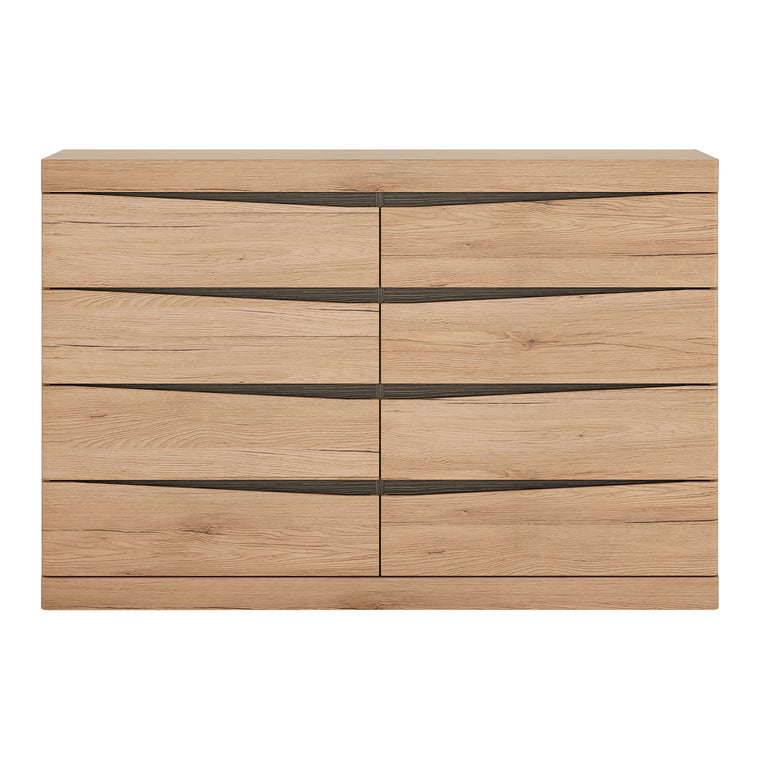 Axton Eastchester 4 + 4 Wide Chest of Drawers In Oak