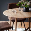 Mayfield Alberta Round Dining Table Oak/Walnut 1000mm