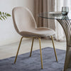 Mayfield Forestburg Velvet Dining Chair Gold Legs