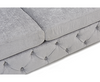 Alegra Grey Plush 2 Seater Sofa