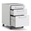 Axton Trinity Mobile File Cabinet In White