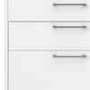 Axton Trinity Bookcase 4 Shelves with 2 Drawers + 2 File Drawers In White