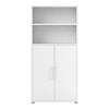 Axton Trinity Bookcase 4 Shelves with 2 Doors in White