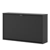 Axton Choctaw Shoe Cabinet With 1 Tilting Door And 1 Layer In Matt Black