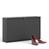 Axton Choctaw Shoe Cabinet With 1 Tilting Door And 1 Layer In Matt Black