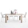 Axton Woodlawn Large Extending Dining Table 160/200 cm + 4 Milan High Back Chair White