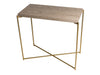 Gillmore Space Iris Small Console Table Weathered Oak Top