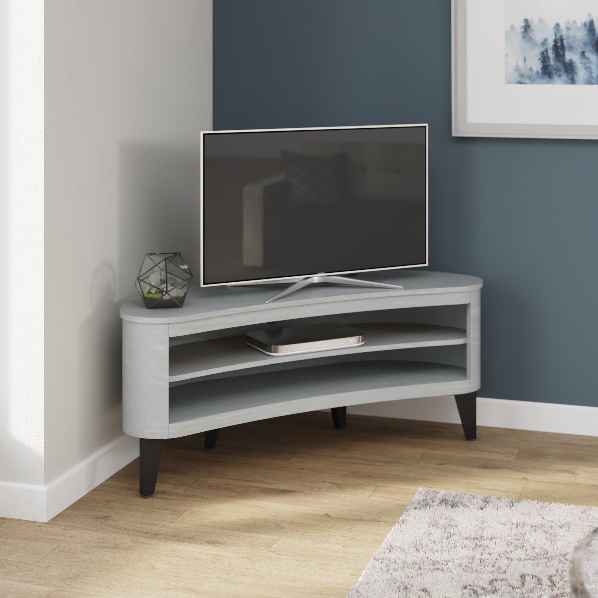 Jual Furnishings San Francisco Grey Oak Veneer TV Stand