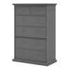 Axton Westchester  Chest of 6 Drawers In Matt Grey