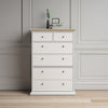 Axton Westchester Chest Of 6 Drawers In White and Oak