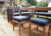 Aspen Solid Acacia Wood Corner Dining Garden Furniture Set