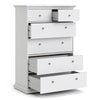 Axton Westchester Chest of 6 Drawers In White