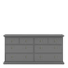 Axton Westchester Chest Of 8 Drawers In Matt Grey