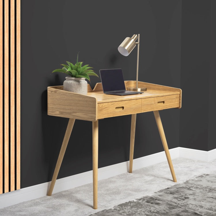 Jual Furnishing Vienna Drawer Desk Oak (Clearance)