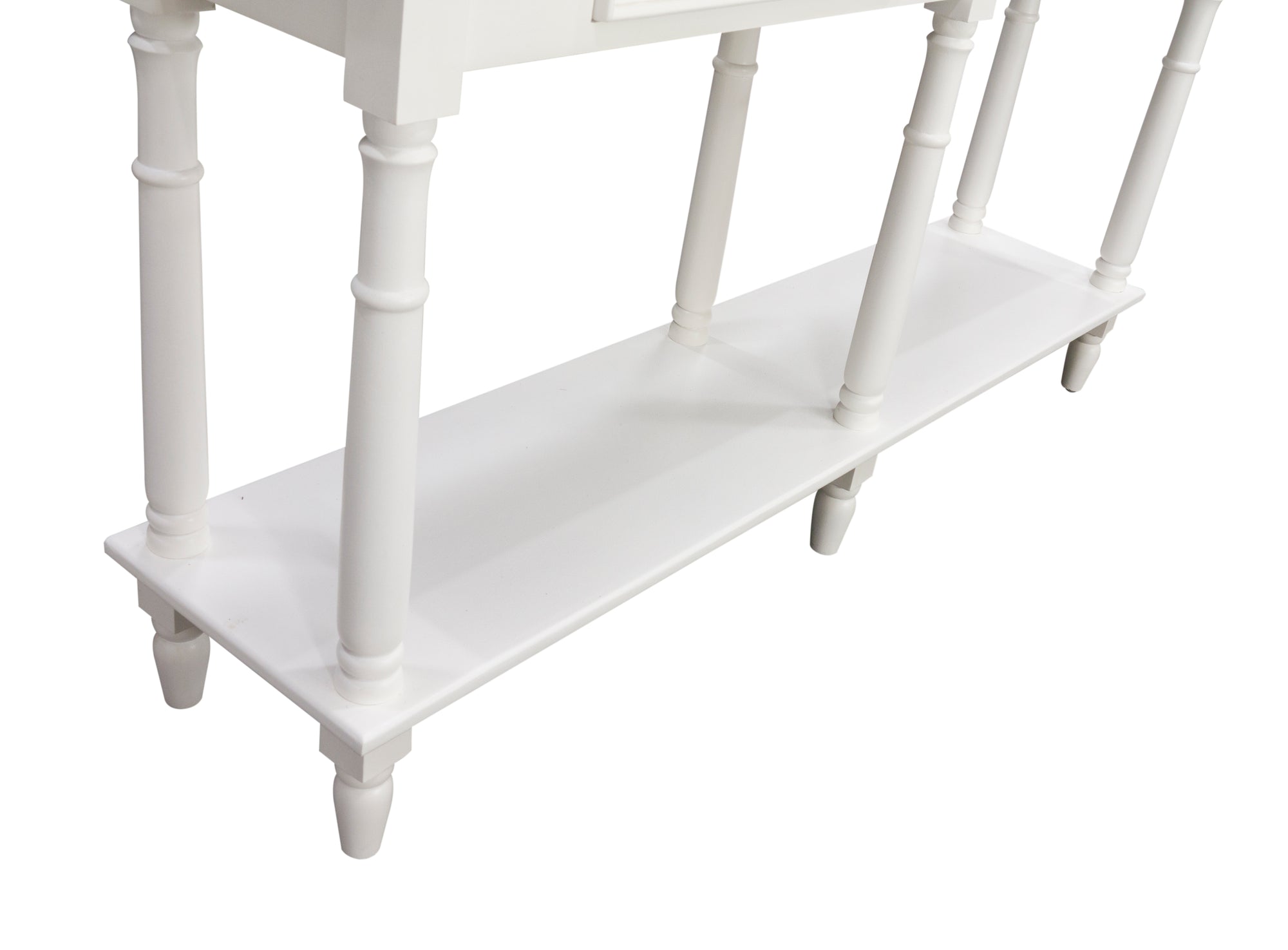 Bodiam Rochester 2 Drawer Console Table with Shelf Antique White