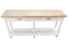 Bodiam Rochester 2 Drawer Console Table with Shelf Antique White