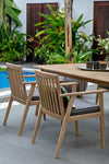 Winslow Outdoor Acacia Wood Dining Table Set with 4 Chairs