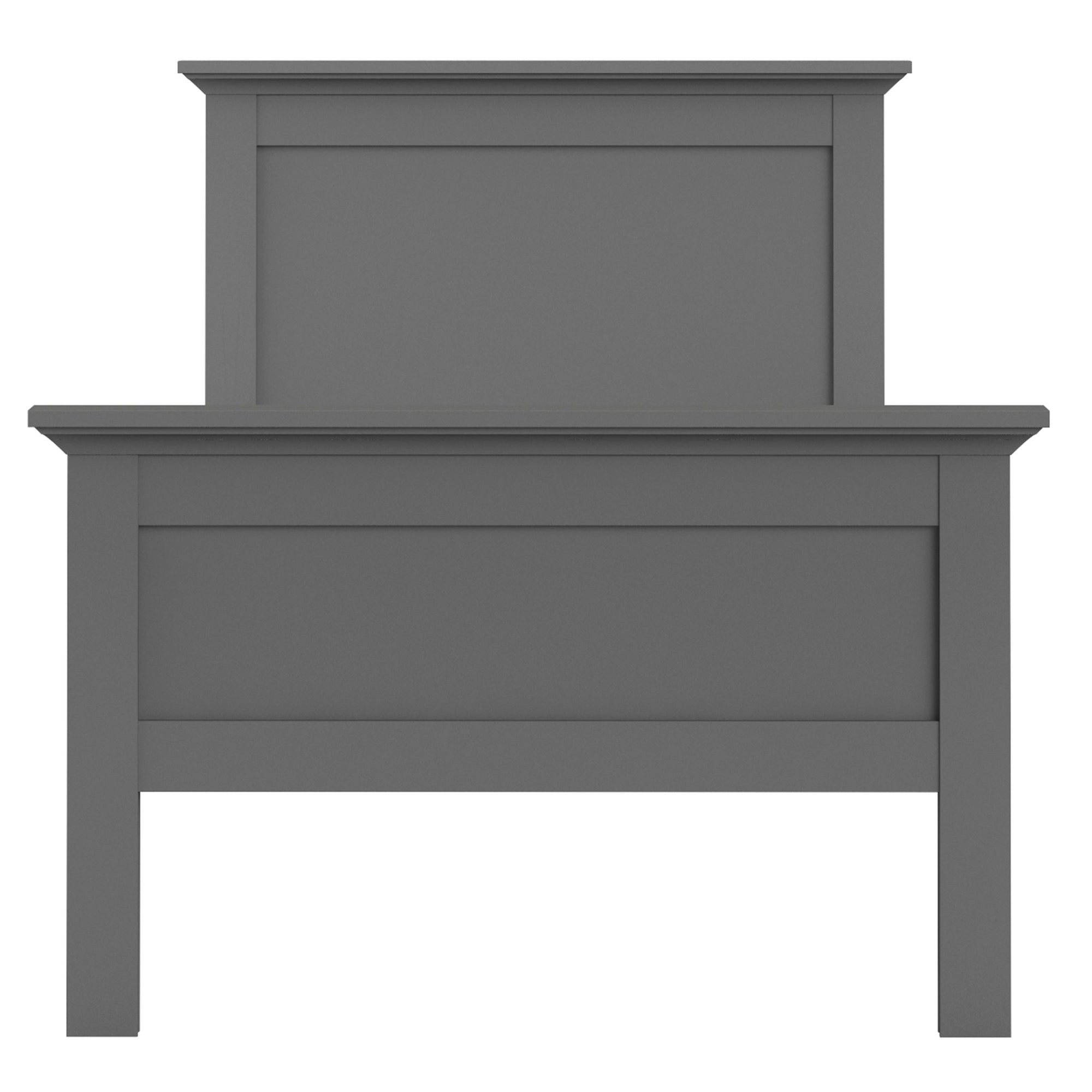 Axton Westchester Single Bed (90 x 200) in Matt Grey