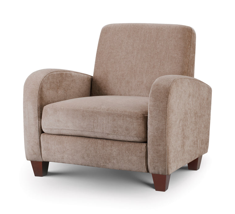 Julian Bowen Vivo Chair in Mink Chenille