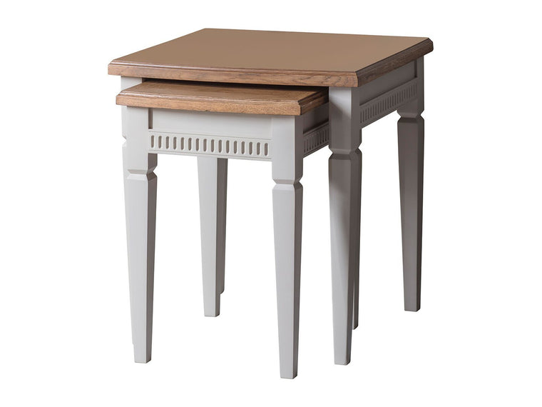 Hudson Living Bronte Nest of 2 Tables Taupe