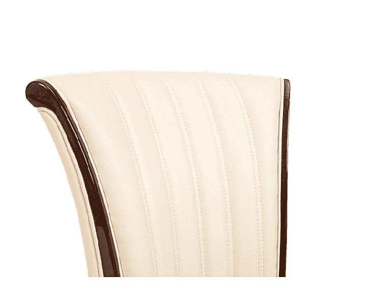 Almeria Cream Leather Dining Chair (Pairs)