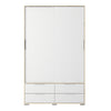 Axton Clason Wardrobe - 2 Doors 4 Drawers In White and Oak