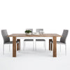 Axton Fordham Extending Dining Table + 4 Milan High Back Chair Grey