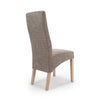 Hawksmoor Sunbrella Tweed Wave Back Oatmeal Dining Chair (Pair)