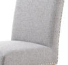 Hawksmoor Randall Stud Detail Linen Effect Silver Grey in Natural Legs (Pair)