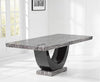 Rivilino 170cm Dark Grey Marble Dining Table