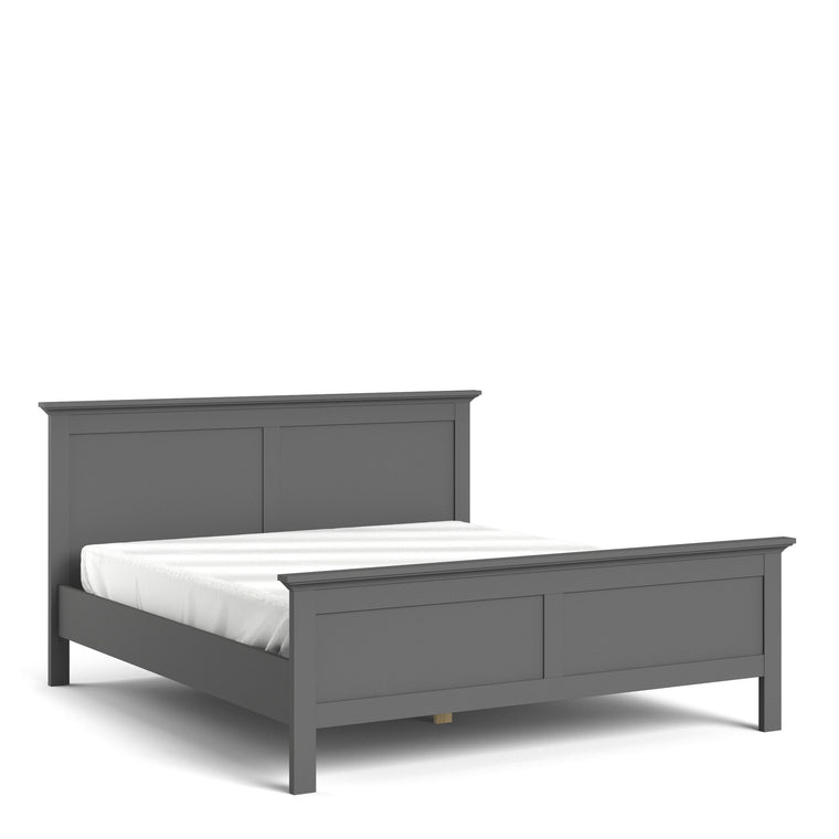 Axton Westchester Super King Bed (180 x 200) in Matt Grey