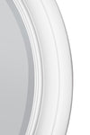 Carrington White Elegant Modern Bevelled Round Mirror 96 x 96 CM