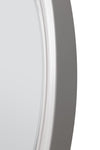 Carrington White Elegant Modern Bevelled Round Mirror 96 x 96 CM