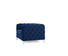 Alegra Blue Plush Armchair