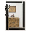 Carrington Black All Glass Small Mirror 90 x 60 CM