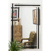 Carrington Black All Glass Large Dress Mirror 120 x 80 CM