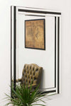 Dalton Black All Glass Large Dress Mirror 120 x 80 CM