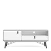 Axton Longwood TV-Unit 1 Door + 1 Drawer In Matt White