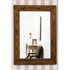 Carrington Dark Natural Wood Wall Mirror 93 x 68 CM