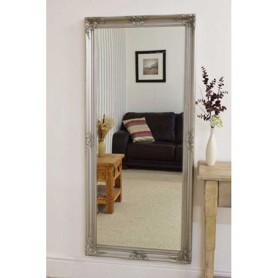 Carrington Silver Detailed Dress Mirror 165 x 76 CM